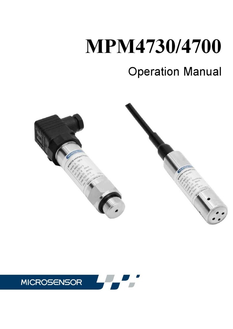 Microsensor MPM4730 Operation manual