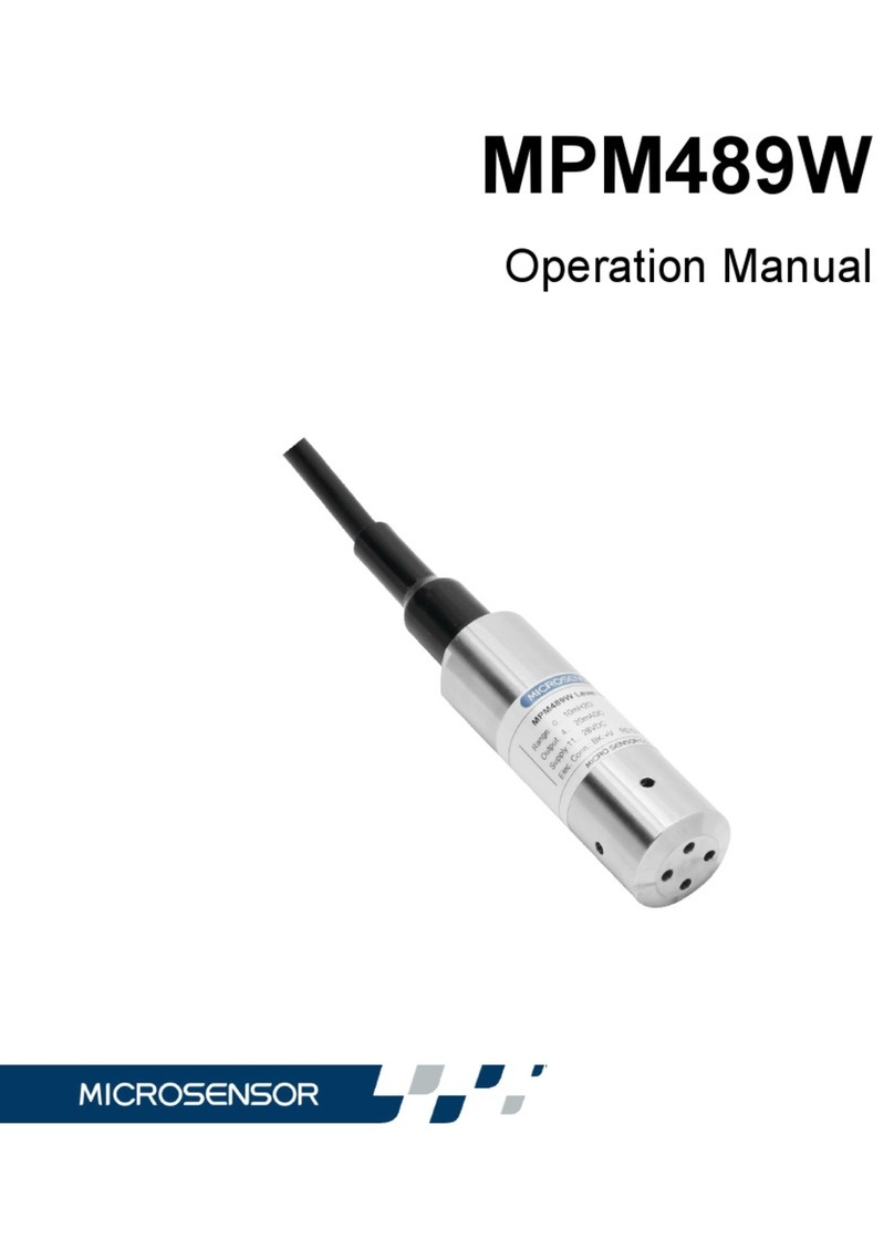 Microsensor MPM489W User manual