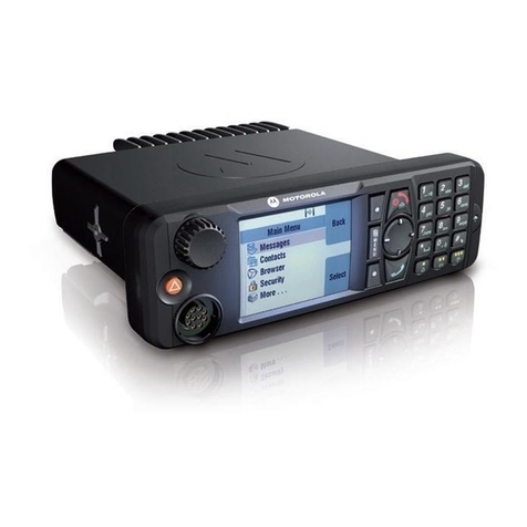 Motorola TETRA MTM800 Operating and maintenance manual