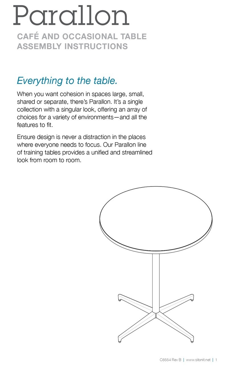 SitOnit Seating Parallon User manual
