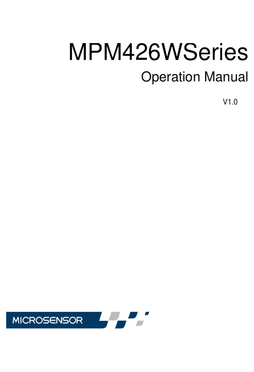 Microsensor MPM426W Series User manual