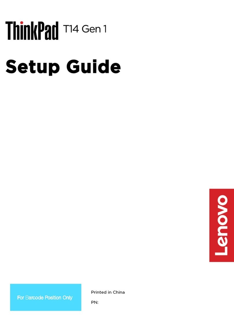 Lenovo ThinkPad T14 Gen 1 Setup guide