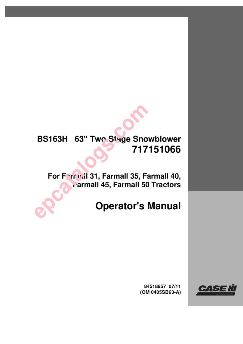 Case BS163H Operator's manual
