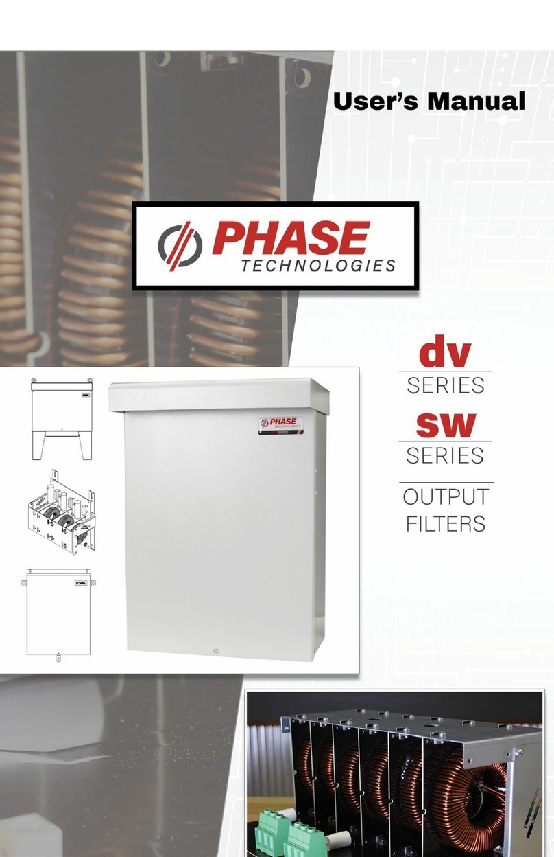 Phase Technologies DV Series user manual