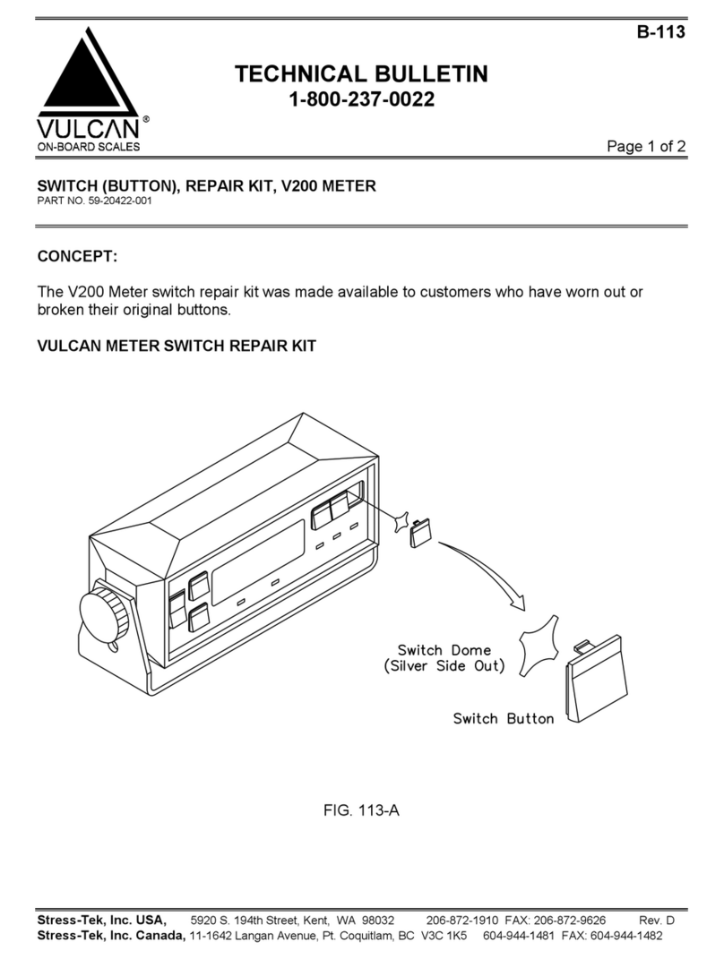 Stress-Tek Vulcan 59-20422-001 Technical bulletin
