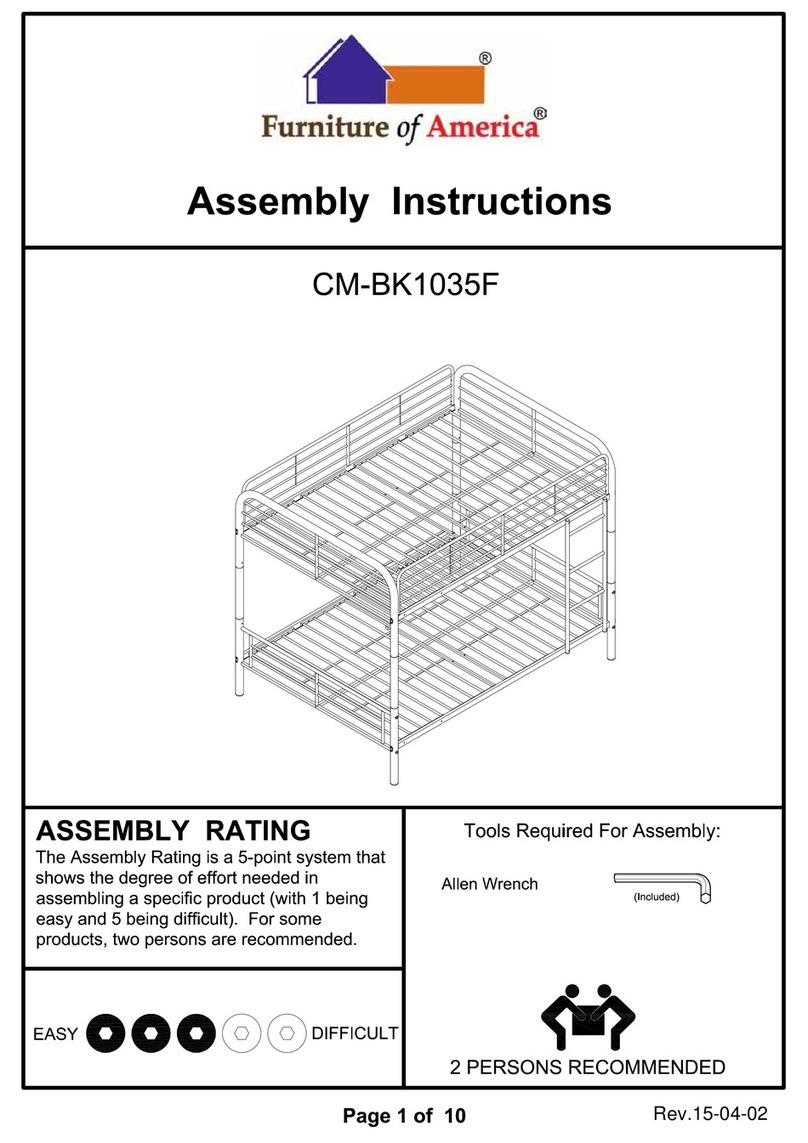 Furniture of America Brocket CM-BK1035F User manual