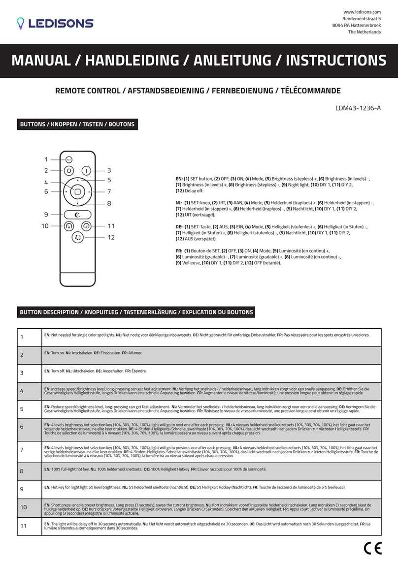 LEDISONS LDM43-1236-A instruction manual