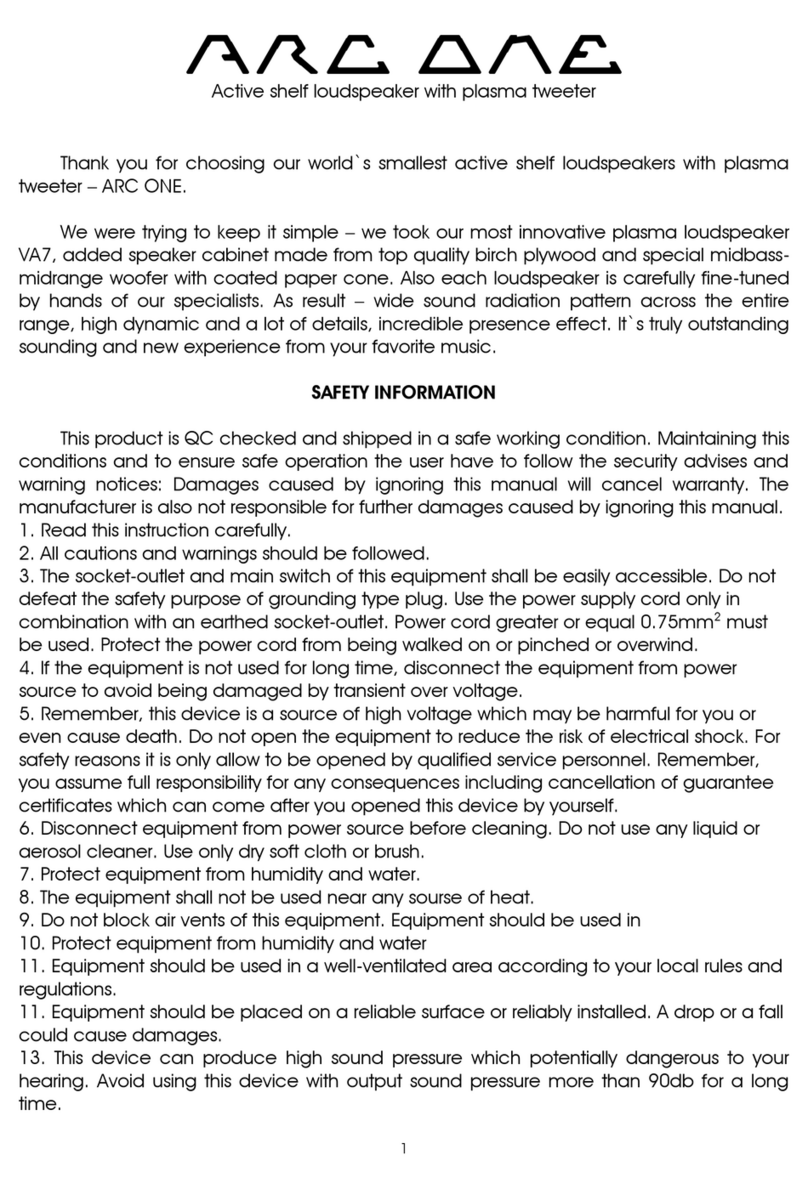 Plasma Voice ARC ONE instructions Plasma Voice ARC ONE instructions