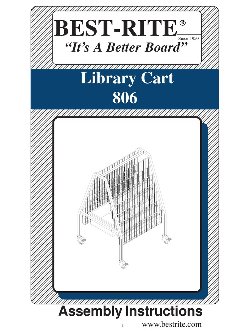 Best-Rite Library Cart 806 User manual