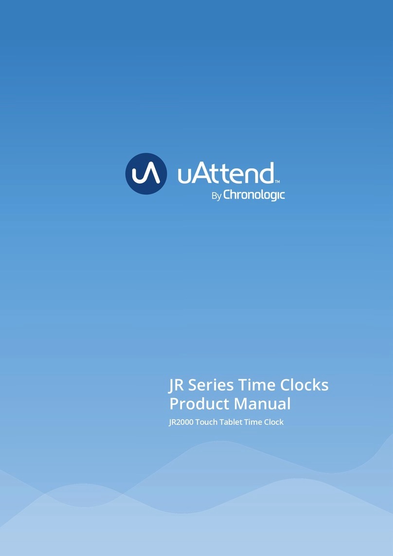 Chronologic uAttend JR Series User manual