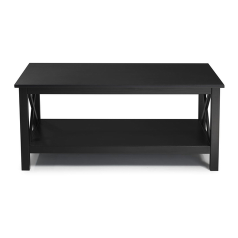 Linon 86166BLK01U User manual Linon 86166BLK01U User manual