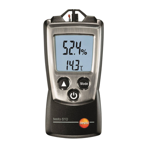 TESTO 610 User manual
