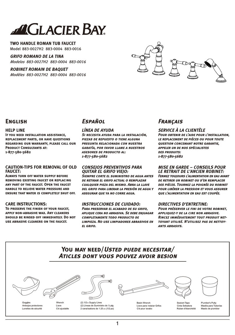 Glacier bay 883-0027H2 User manual Glacier bay 883-0027H2 User manual