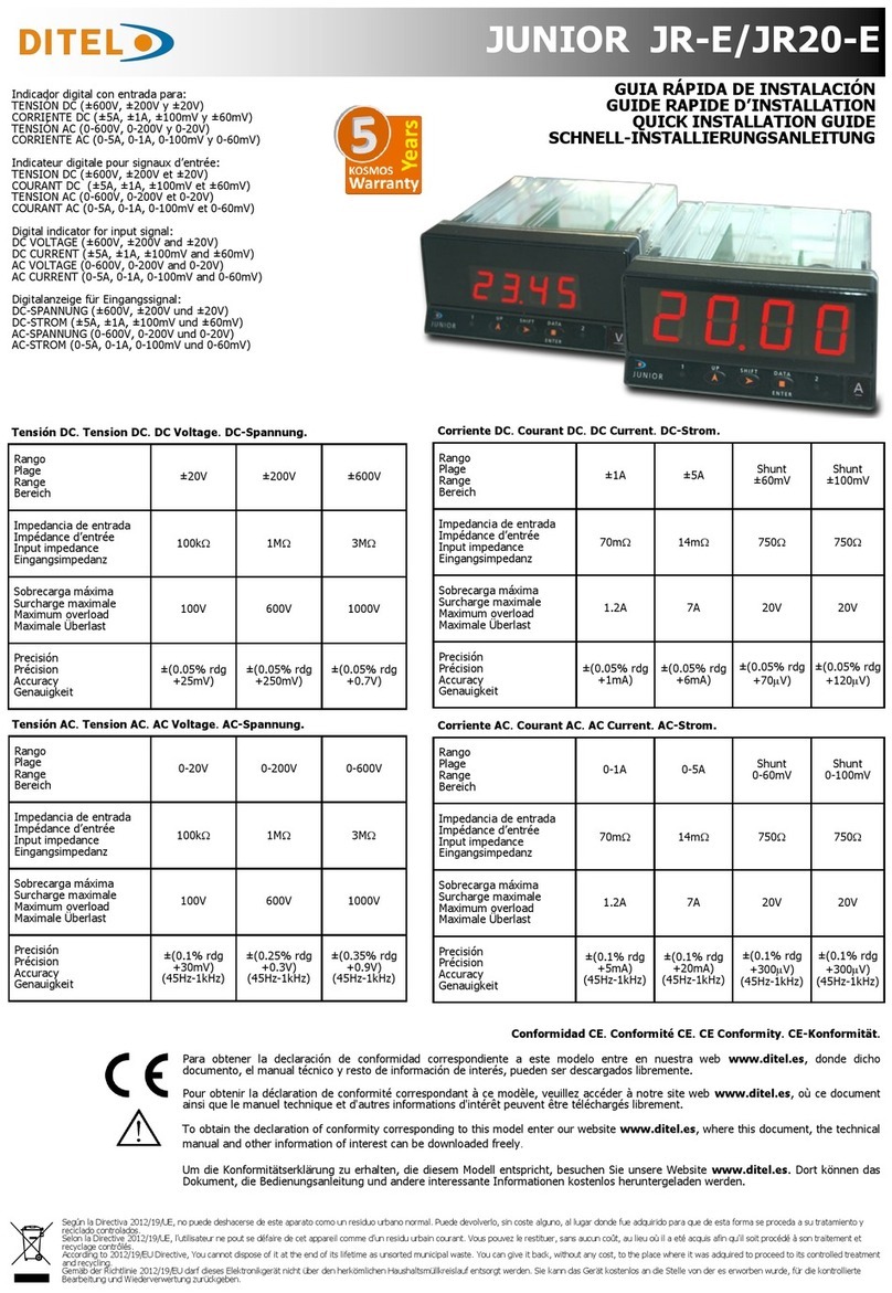 Ditel JUNIOR JR-E User manual