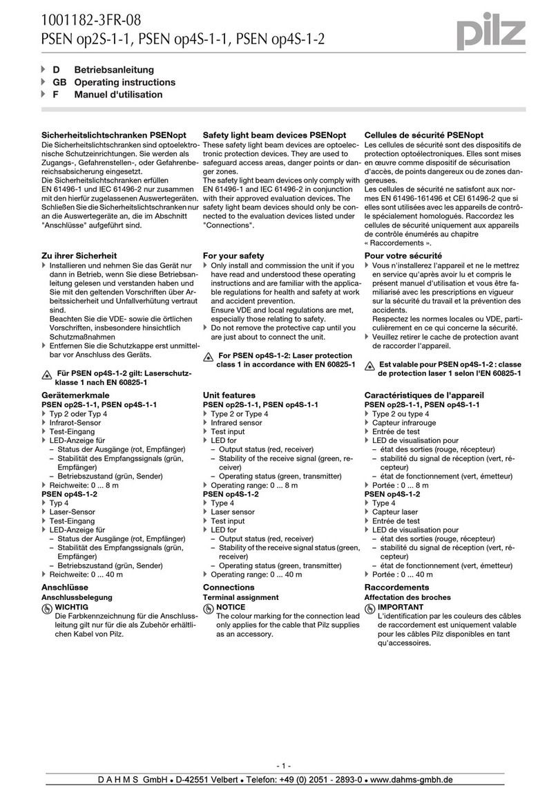 Pilz PSEN op2S-1-1 operating instructions Pilz PSEN op2S-1-1 operating instructions