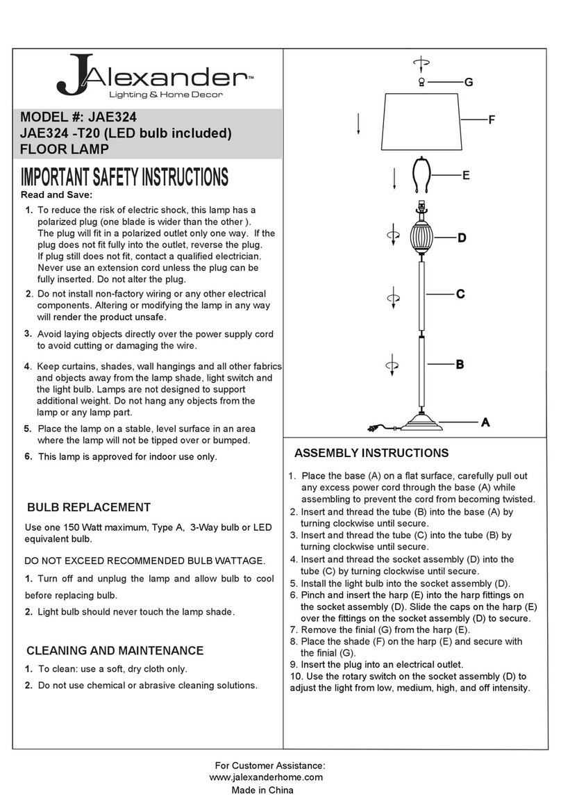 JALEXANDER JAE324 User manual
