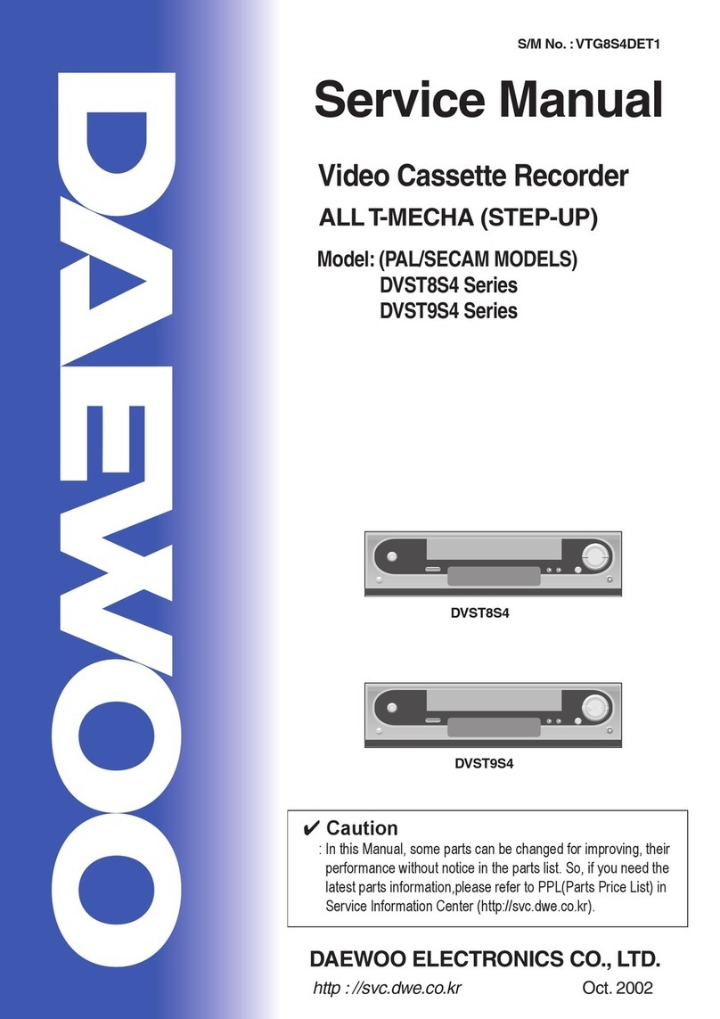 Daewoo DVST8S4 Series User manual