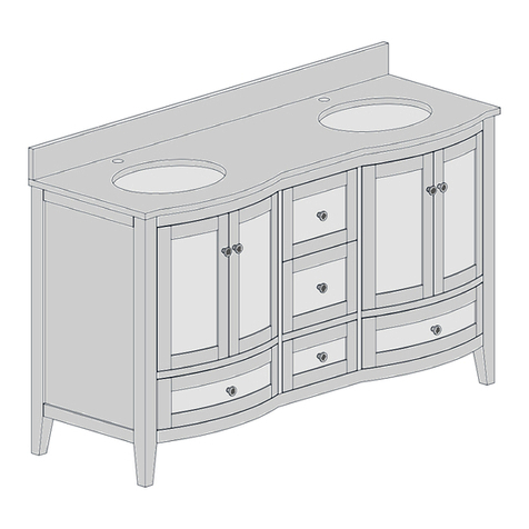 Home Decorators Collection LENNOX 21037-VS61C-WT Assembly instructions