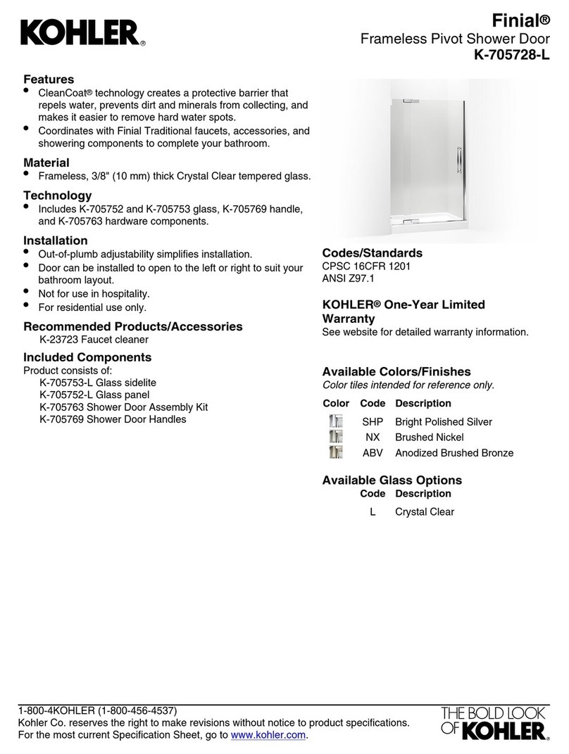 Kohler Finial K-705728-L User manual