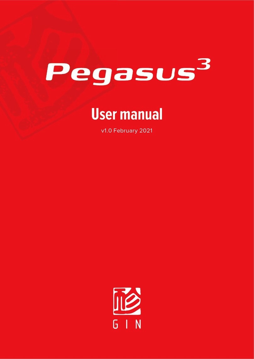 Gin Pegasus 3 User manual