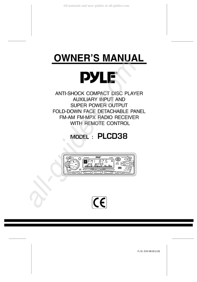 Pyle PLCD38 User manual