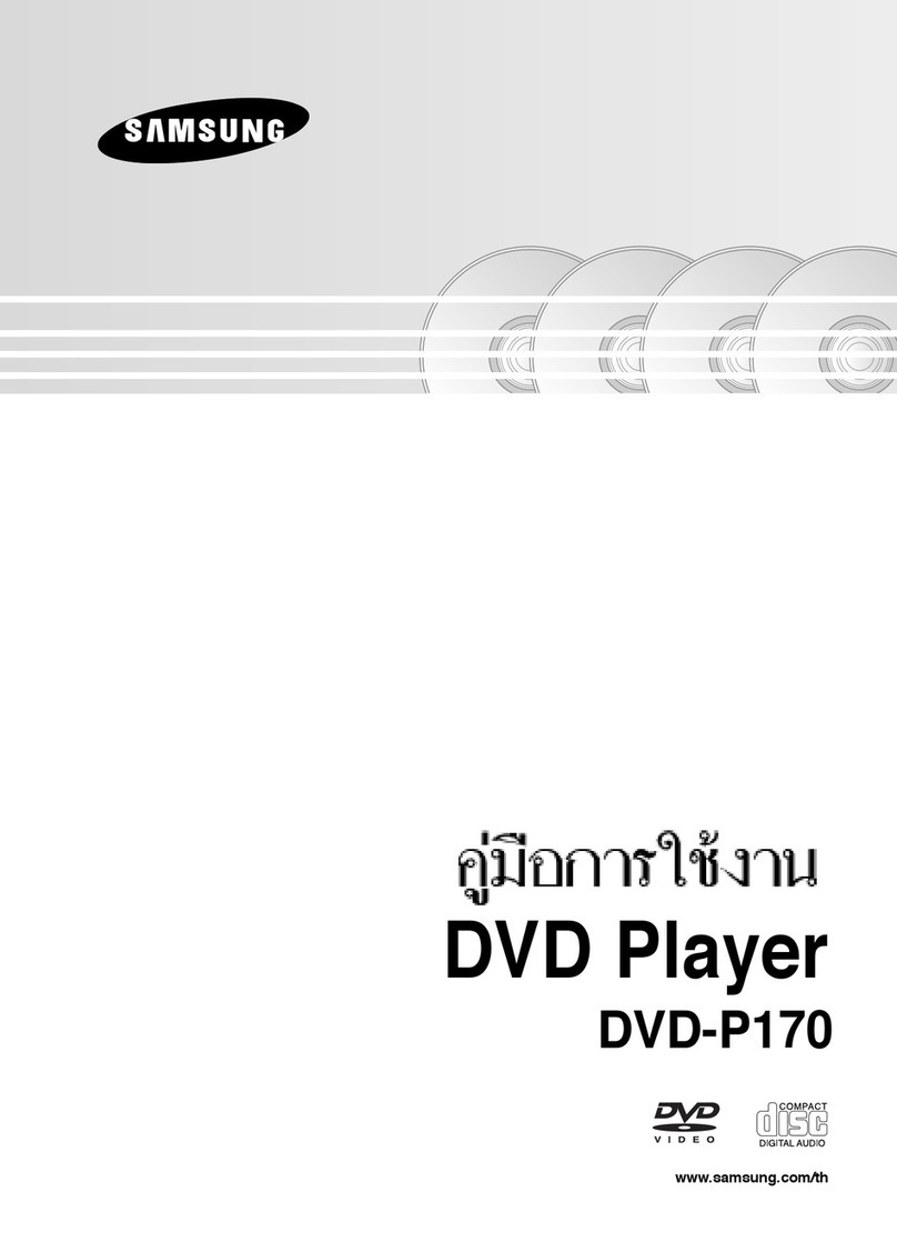 Samsung DVD-P170 User manual