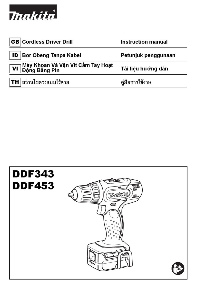 Makita DDF453RYE User manual Makita DDF453RYE User manual