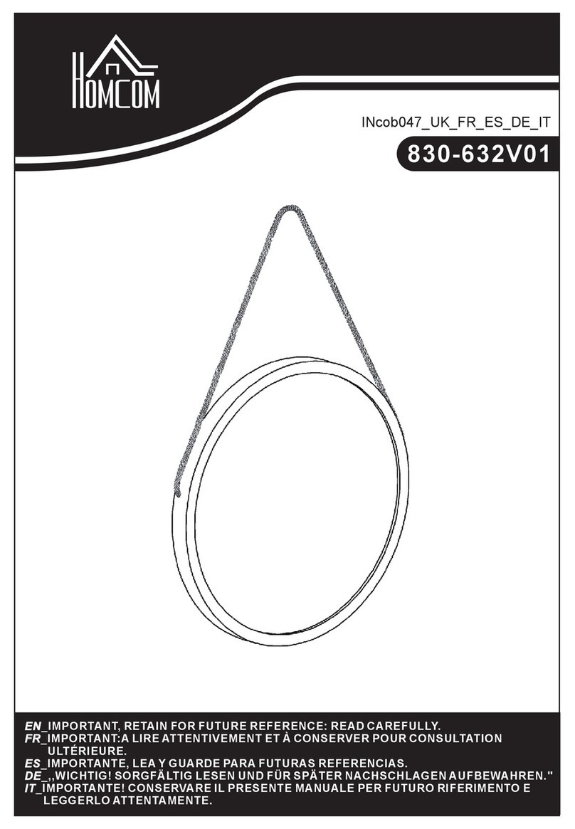 HOMCOM 830-632V01 User manual HOMCOM 830-632V01 User manual