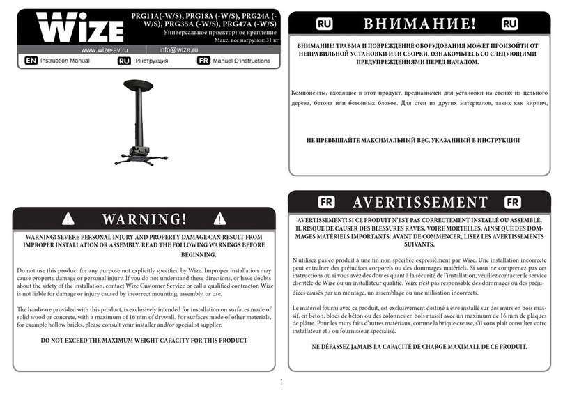 Wize PRG11A-W User manual