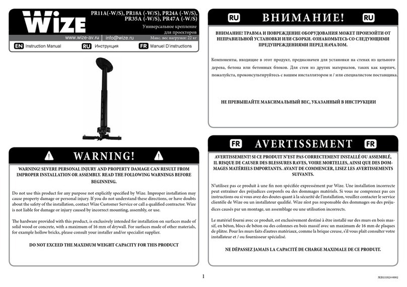 Wize PR24A instruction manual