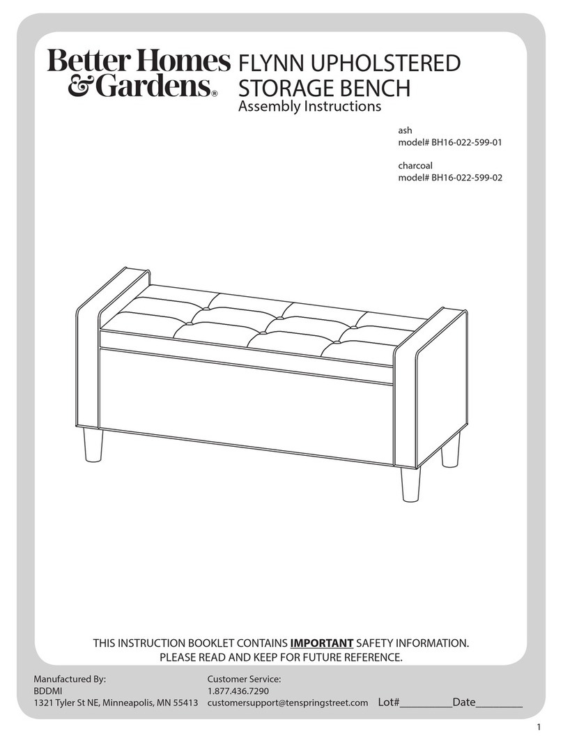 Better Homes and Gardens FLYNN BH16-022-599-01 Assembly instructions