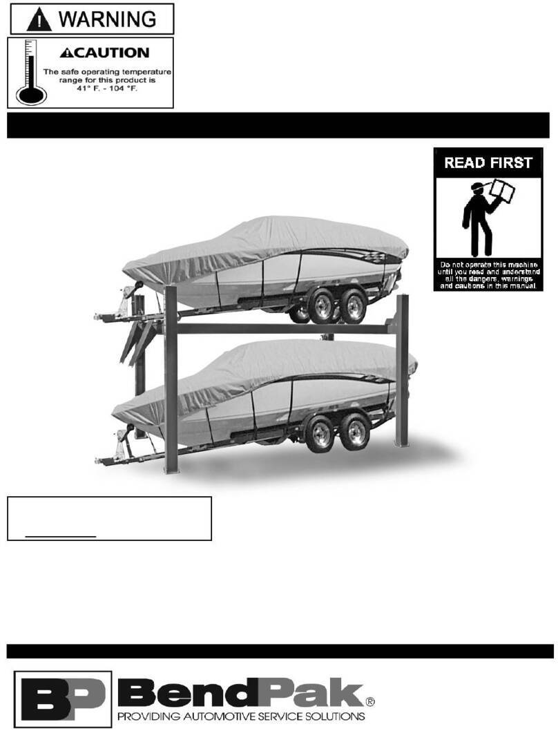 Bend-Pak HD-7500BL User manual