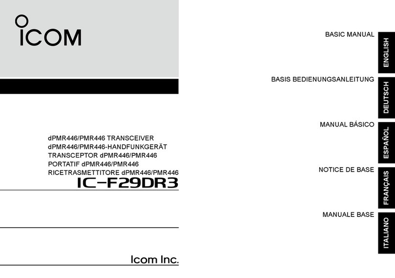 Icom IC-F29DR3 Installation guide