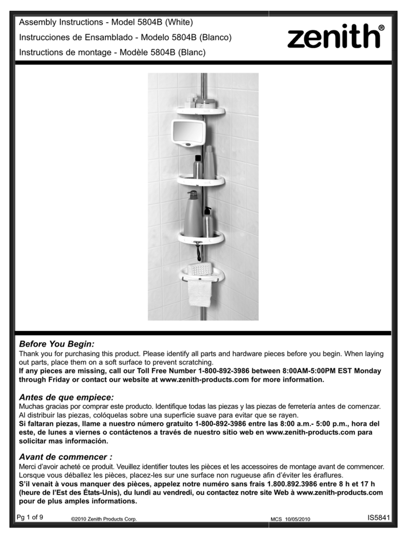 Zenith 5804B User manual