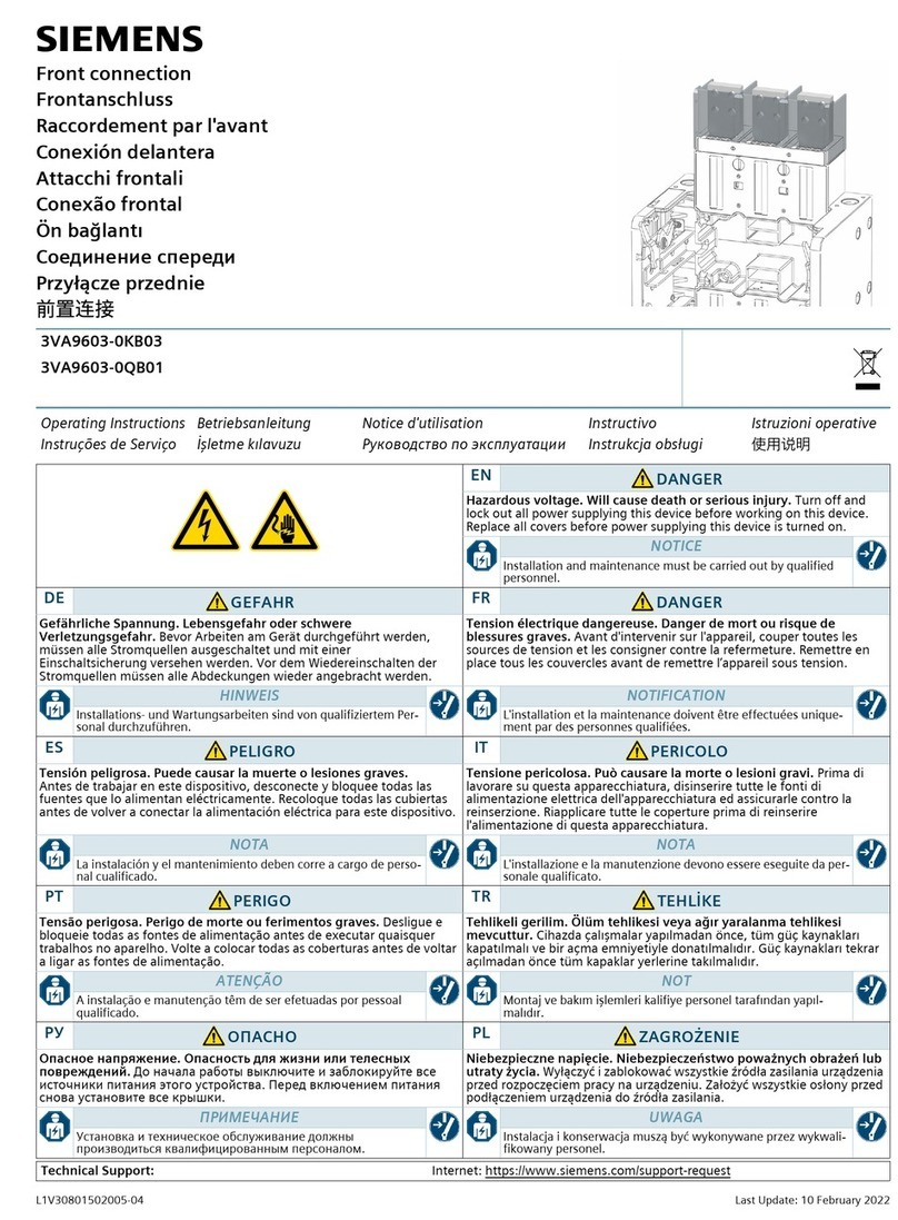 Siemens 3VA9603-0KB03 User manual