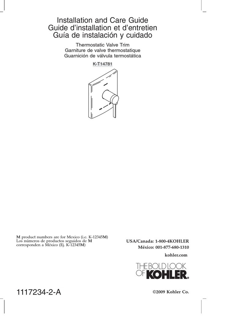 Kohler K-T14781 Assembly instructions