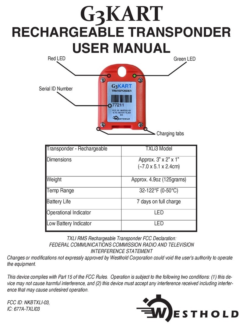 Westhold G3KART TXLi3 user manual