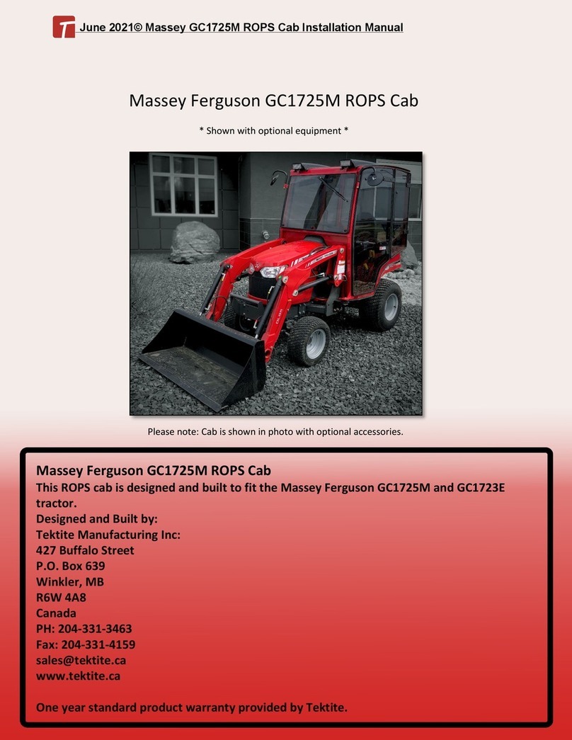 Tektite Massey Ferguson GC1725M installation manual