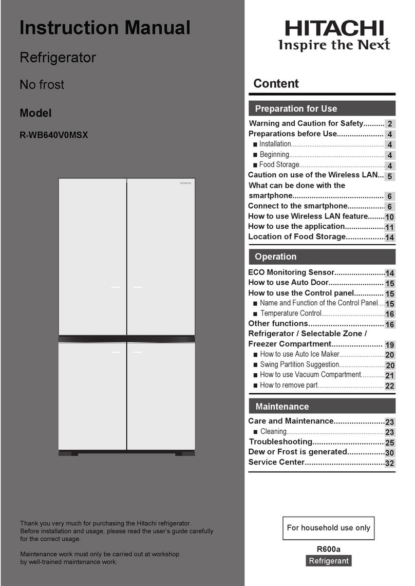 Hitachi R-WB640V0MSX User manual