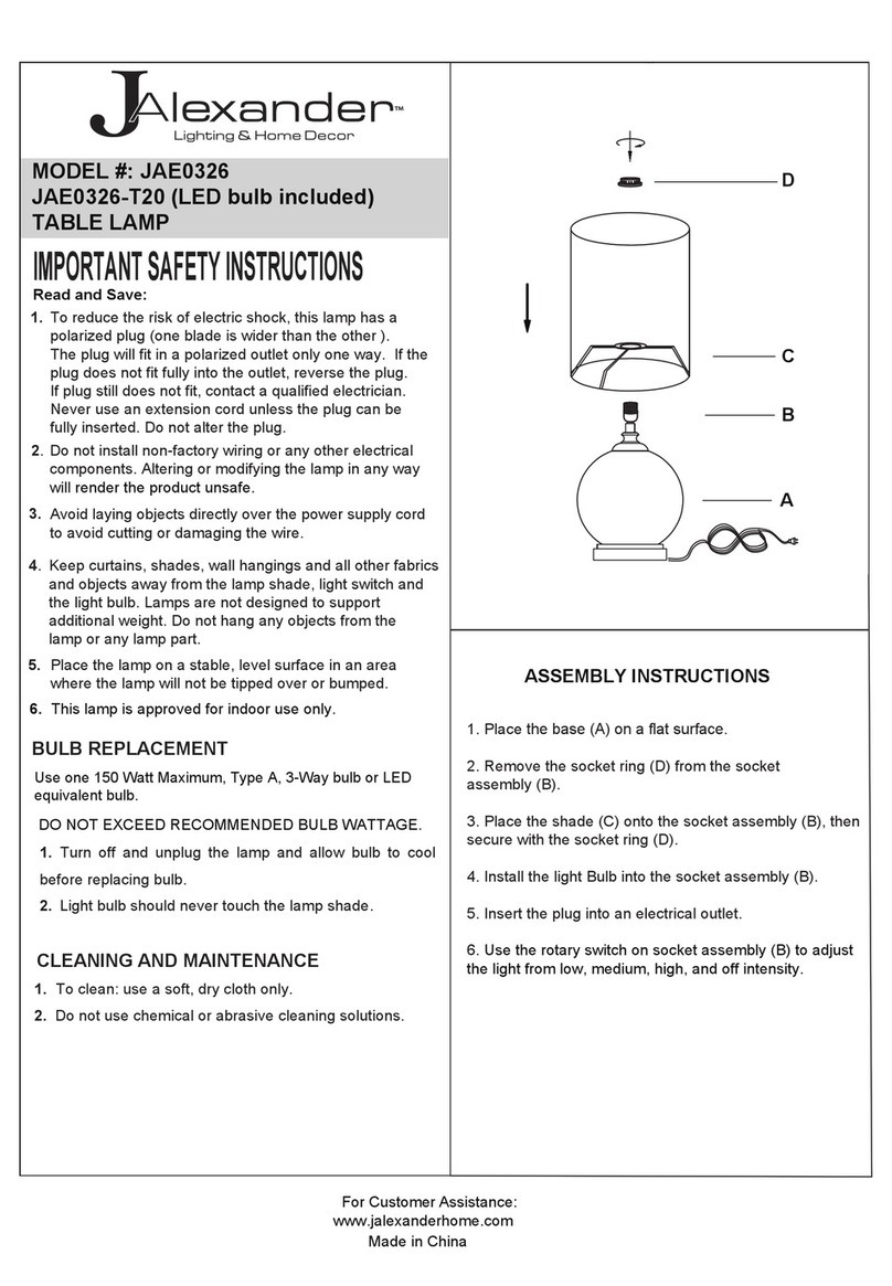 JALEXANDER JAE0326 User manual