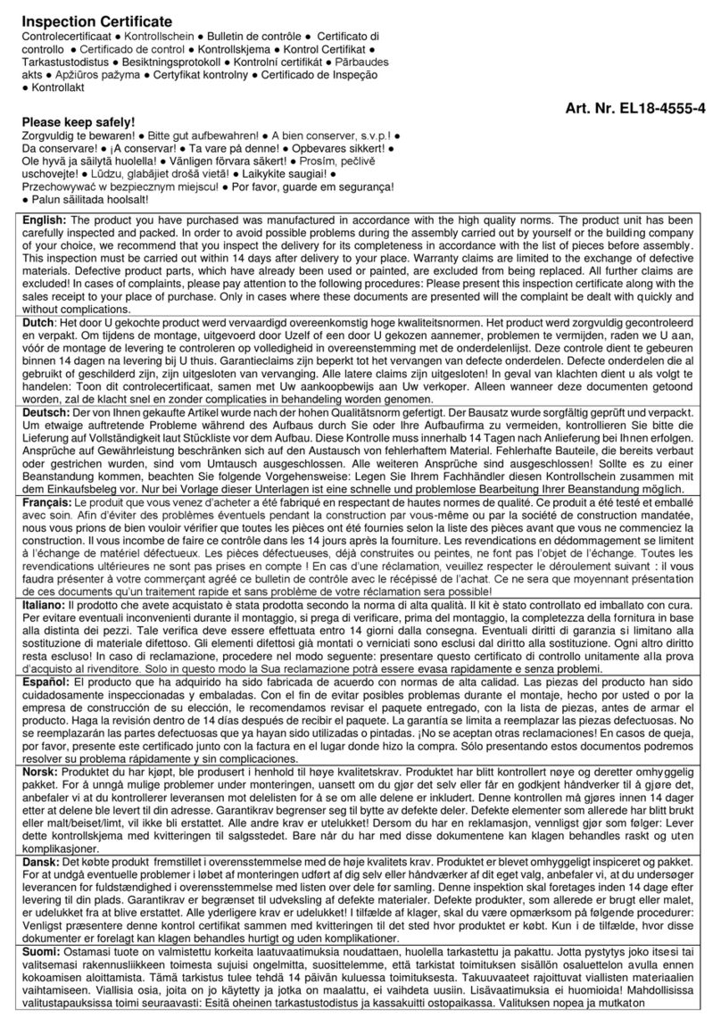 Palmako EL18-4555-4 User manual