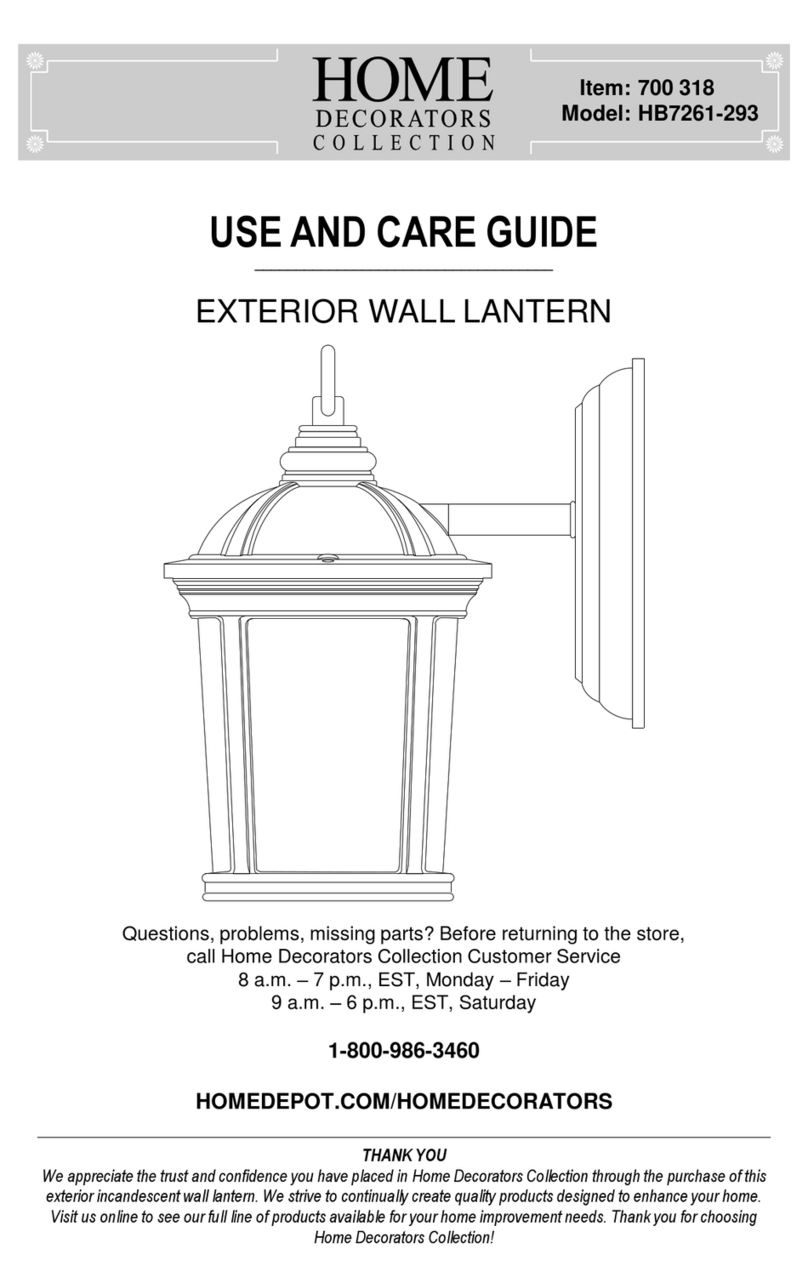 Home Decorators Collection HB7261-293 Use and care guide