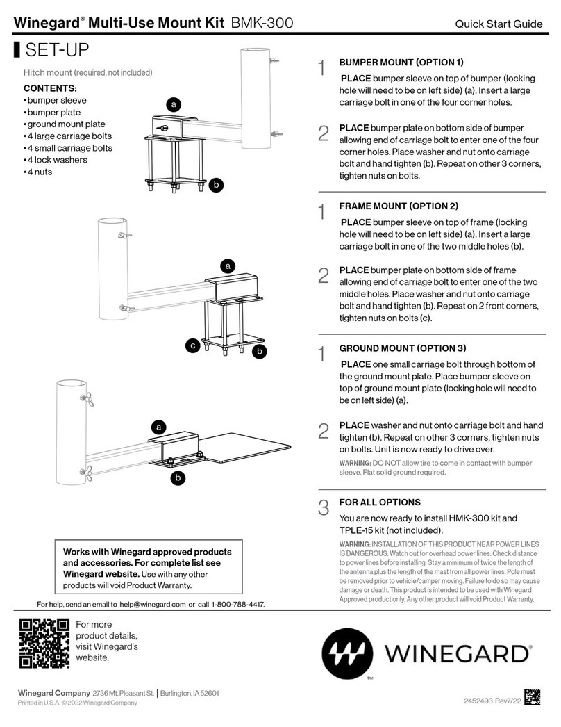 Winegard BMK-300 User manual