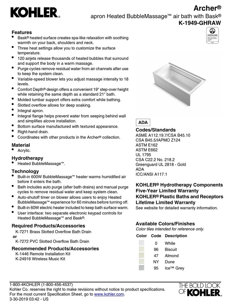 Kohler Archer K-1949-GHRAW User manual