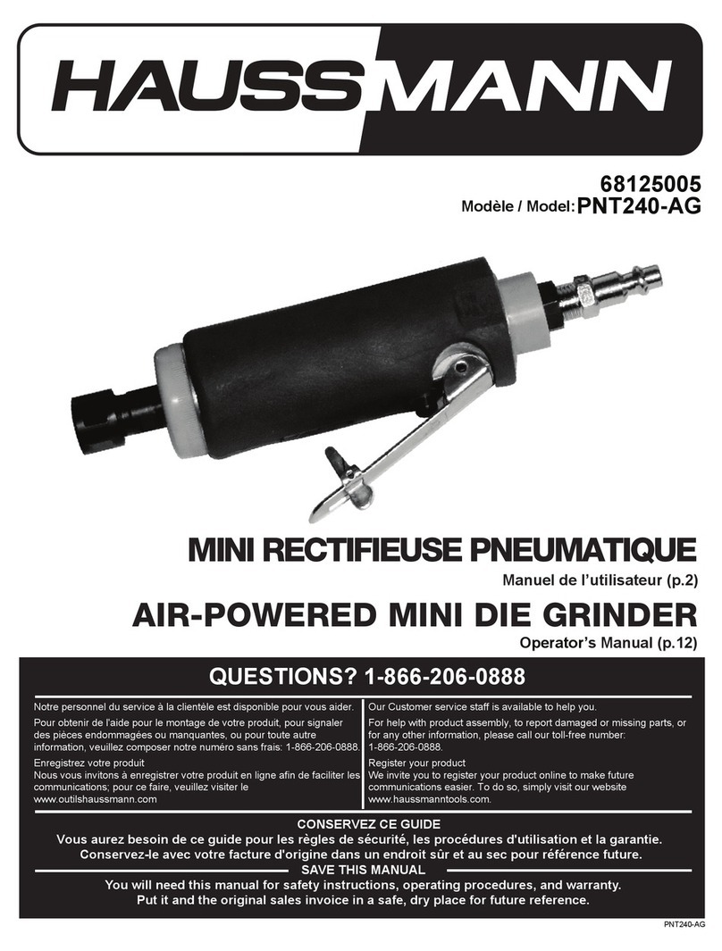 Haussmann PNT240-AG Operator's manual