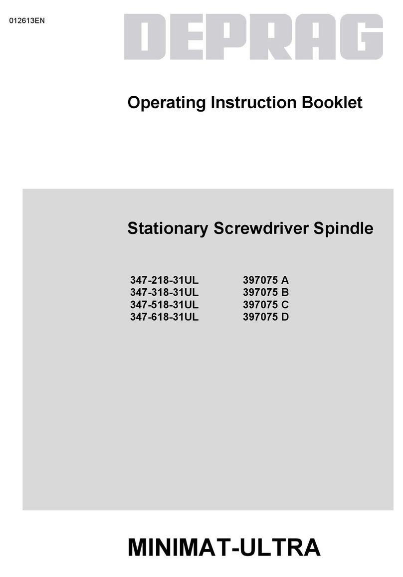 Deprag MINIMAT-ULTRA 347-218-31UL User manual