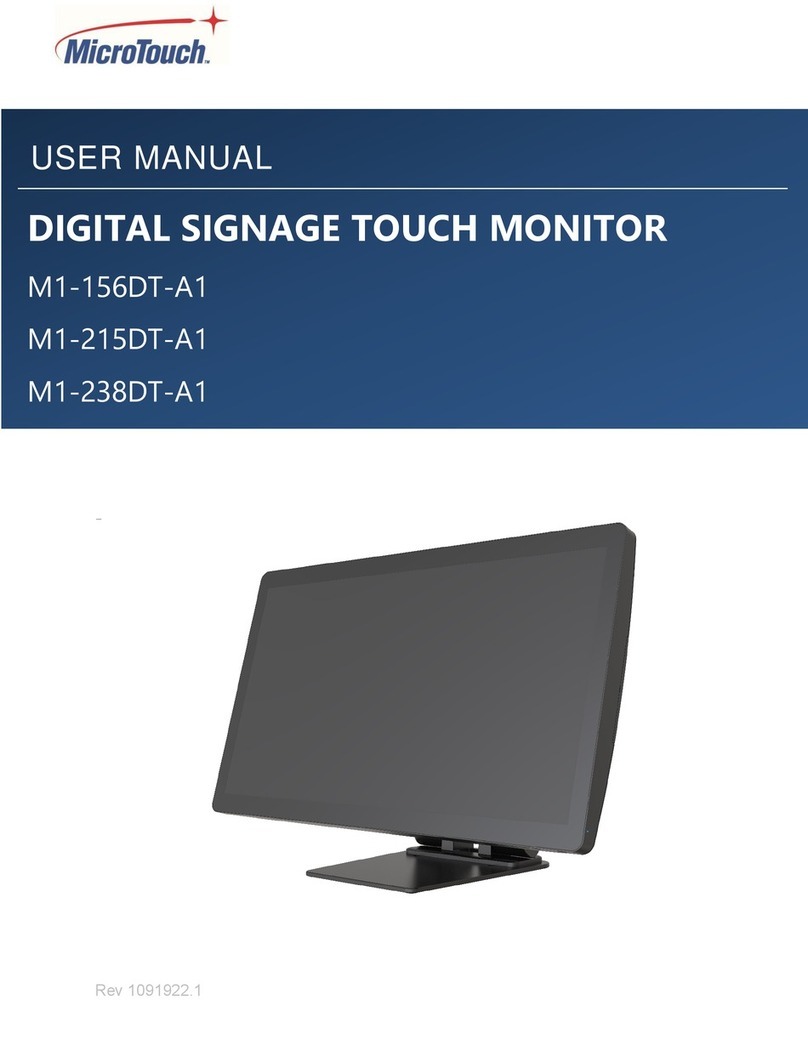 MicroTouch M1-156DT-A1 User manual