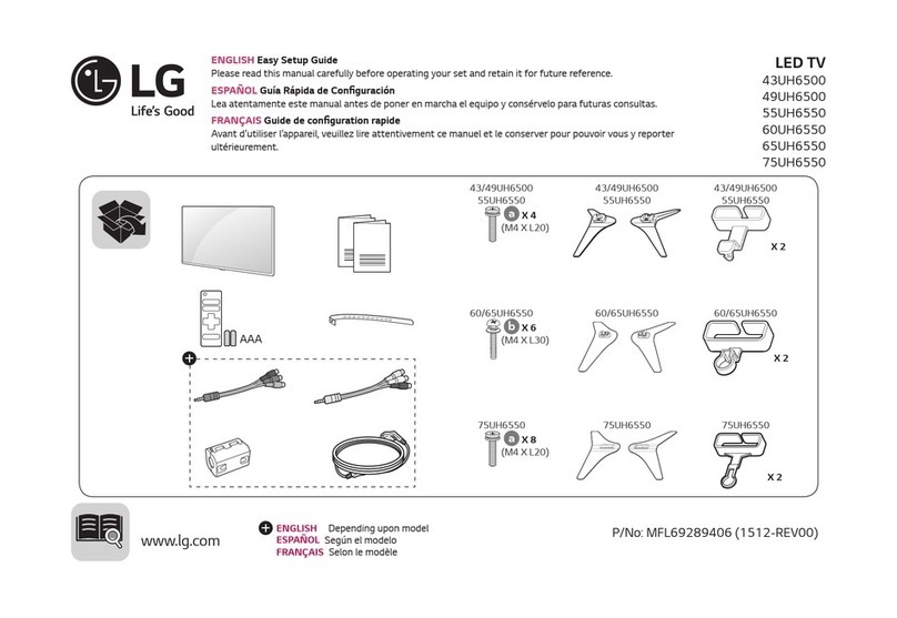 LG 5UH6550 Quick start guide LG 5UH6550 Quick start guide