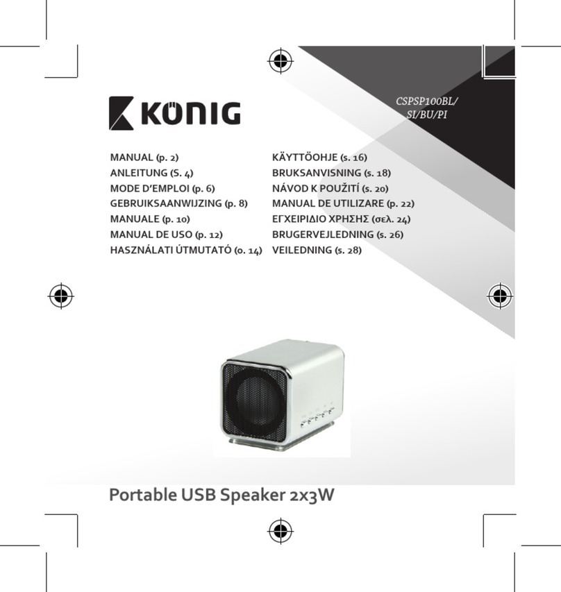 König CSPSP100BL manual