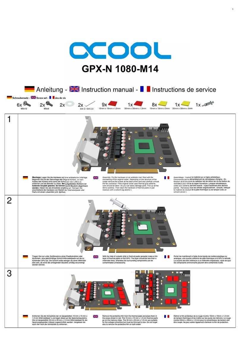 Alphacool GPX-N 1080-M14 User manual